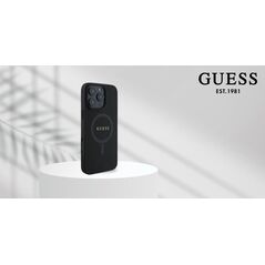 Guess Guess GUHMP16MPSAHMCK iPhone 16 Plus 6.7" czarny/black hardcase Saffiano Classic Logo MagSafe
