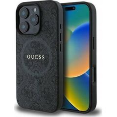 Guess Guess GUHMP16XG4GFRK iPhone 16 Pro Max 6.9" czarny/black hardcase 4G Ring Classic Logo MagSafe