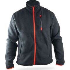 Dedra bluza polarowa 300g/m2, rozmiar XXXL, kolor czarny (BH6PB-XXXL)