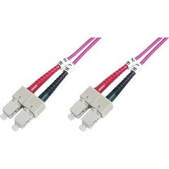 LOGON AL5SCSC10I/4I kabel InfiniBand / światłowodowy 10 m 2x SC Różowy