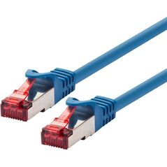 Goobay 95565 kabel sieciowy Niebieski 1,5 m Cat6 S/FTP (S-STP)