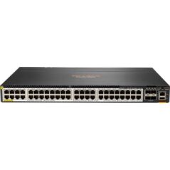 Διακόπτης HP HPE Aruba 6300M - Διακόπτης - L3 - διαχειριζόμενος - 48 x 100/1000/2.5G/5G (PoE+) + 4 x 1 Gigabit / 10 Gigabit / 25 Gigabit / 50 Gigabit SFP56 (Uplink / Stacking) - Μπροστά και Πλευρά προς Πίσω - τοποθετήσιμο σε Rack - PoE+ (2880 W)