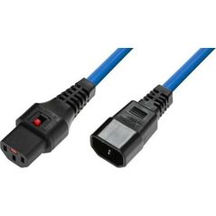 Καλώδιο τροφοδοσίας MicroConnect Microconnect MC-C13C14LOCK-1.5MB Μπλε 1,5 m C13 panel C14 panel