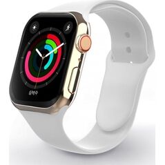 Swissten Λουράκι σιλικόνης για apple watch 42-44 mm λευκό
