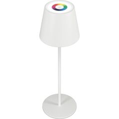 Ρυθμιζόμενο φωτιστικό γραφείου Realpower RealPower LED-RGB με μπαταρία, λευκό