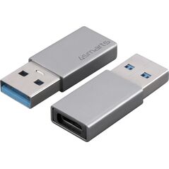 Προσαρμογέας USB 4smarts 4smarts Παθητικός Προσαρμογέας USB-A 3.0 σε USB-C Σετ 2 τεμαχίων