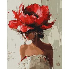 Malowanie po numerach - Wykwintny pączek 40x50cm