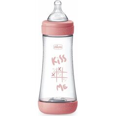 CHICCO 00020235110040 Butelka P5 plastik silikon 300 ml Fast Girl