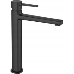 Washbasin faucet INVENA MAGIC TREND, black, high