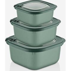 Kpl pojemników do żywności Micro Safe 600,1100,1800 ml