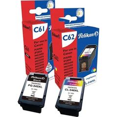 Pelikan Pelikan 4950660 nabój z tuszem 2 szt. Zamiennik Czarny, Cyjan, Purpurowy, Żółty
