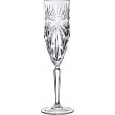 Crystal champagne glasses RCR OASIS, 160 ml, 6 pcs.