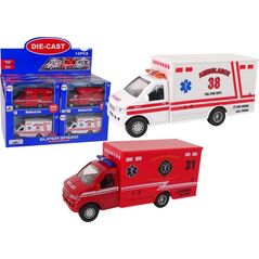 LeanToys Auto Pojazd Ratunkowy Ambulans Napęd Frykcyjny 2 Kolory