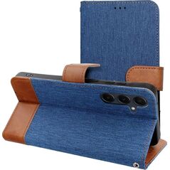 Kabura JEANS Book do XIAOMI Redmi NOTE 14 4G (GLOBAL - 163.25mm x 76.55mm x 8.16mm) niebieski