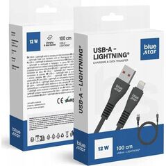 BLUE STAR kabel USB A do Lightning 2A 12W DC99I 1 m czarny