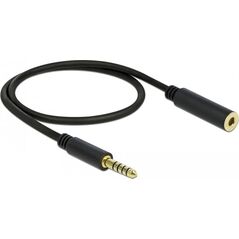 DeLOCK 85795, 4.4mm, Male, 4.4mm, Female, 0.5 m, Black