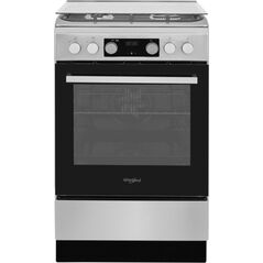 Whirlpool Cooker | WS5G8CHX/E/1 | Hob type Gas | Oven type Electric | Stainless steel | Width 50 cm | LED | Depth 60 cm | 60 L
