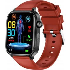 Smartwatch Rubicon SmartWatch Rubicon RNCF33 czarny czerwony rozmowy glukoza termometr .