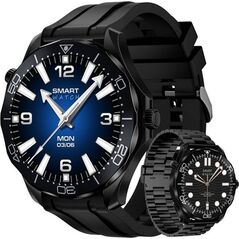 Smartwatch Veltori VT150-1 Czarny Pasek Silikonowy + Czarna Bransoleta