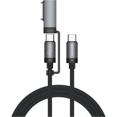 Kabel USB-C 4smarts Explorer ComboCord    100W 2m z adapterem MagSafe czarny