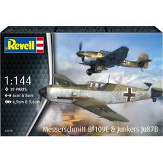 Modele do sklejania Samolot ME BF109E & Junkers JU87B 1/144 Revell