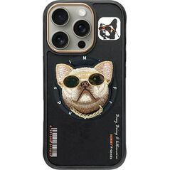 Etui Nimmy Glasses Cool Dog MagSafe do iPhone 16 Pro czarny