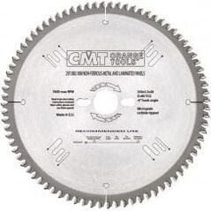 CMT piła HW D=190 F=30 Z=40 K=2,8/2,2 aluminium, mosiądz, kompozyt (296.190.40M)