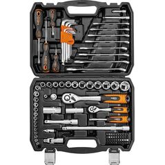 Work tool and accessory set NEO, 1/2", 1/4", 100 pcs.