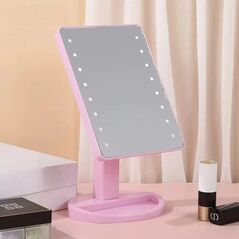 Καθρέφτης τουαλέτας με LED ροζ