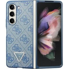 Guess GUHCZFD5P4TDPB F946 Z Fold5 niebieski/blue hardcase Leather 4G Triangle Strass