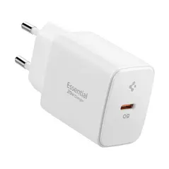 Network charger Spigen Essential EE201EU 1-port USB-C Network Charger 20W White