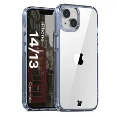 Bizon Case Halo for Apple iPhone 14 / 13 transparent-blue
