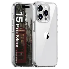 Bizon Case Halo for Apple iPhone 15 Pro Max transparent