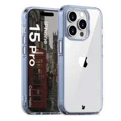 Bison Case Halo case for Apple iPhone 15 Pro transparent-blue
