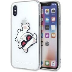 Karl Lagerfeld Karl Lagerfeld KLHCI65CFHE iPhone Xs Max hardcase transparent Choupette Fun