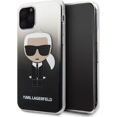 Karl Lagerfeld Karl Lagerfeld iPhone 11 Pro KLHCN58TRDFKBK czarny hard case Gradient Iconic Karl