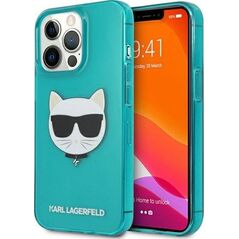 Karl Lagerfeld Etui Karl Lagerfeld KLHCP13LCHTRB Apple iPhone 13 Pro niebieski/blue hardcase Glitter Choupette Fluo
