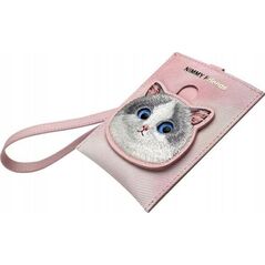 Nimmy πορτοφόλι για κάρτες ροζ/pink Big Eyed Pet 2.0 Cat