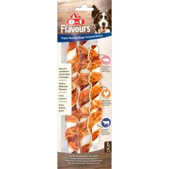 Przysmak 8in1 Triple Flavour skręcane pałeczki do żucia dla psa 140 g