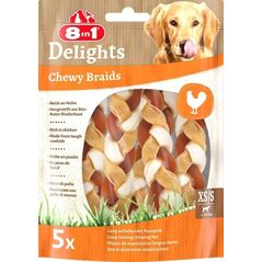 Przysmak 8in1 Delights pleciony sznur Chewy Braids dla psa XS/S 75g