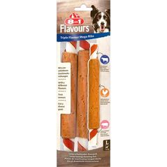 Przysmak 8in1 Triple Flavour żeberka do żucia dla psa 140 g
