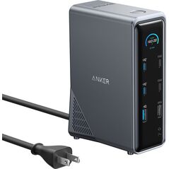 ANKER Prime 14-in-1 160W Ladedock 2x USB-C 100W 2x USB-C 10Gbit 1x USB-A 10Gbit 1x USB-A 12W 3x USB-A 2x HDMI 1x Ethernet 1x Audio