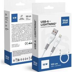 Καλώδιο BLUE STAR USB A σε Lightning 2A 12W DC99I 1 m λευκό