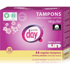 Gentle Day Tampony ze 100% bawełny ekologicznej Regular 18szt