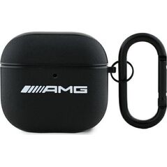 AMG AMA4SLWK AirPods 4 cover             czarny/black Leather White Logo