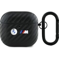 BMW BMA4WMPUCA2 AirPods 4 cover          czarny/black Carbon Double Metal Logo