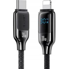 Καλώδιο USB-C σε Lightning 30W 1.2m Ψηφιακή Οθόνη Καλώδιο Γρήγορης Φόρτισης Δεδομένων Ψευδαργύρου Κράμα HX Series SJ741USB02 (US-SJ741) USAMS
