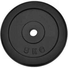Spartan Stalowe obciążenie 2x5 kg czarne (S1220)