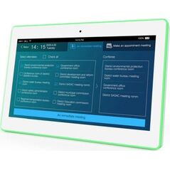 ALLNET MeetinSzarym RGB LED Tablet 13 Zoll RK3399 biały System Android 10 und NFC/RFID