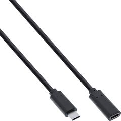 Kabel USB InLine USB-C - USB-C 0.5 m Czarny (35776)